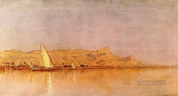  Sanford Canvas - On the Nile Gebel Shekh Hereedee scenery Sanford Robinson Gifford